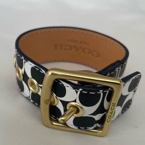 COACH Leather Cuff Bracelet